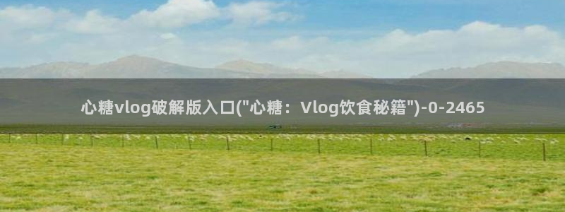 心糖vlog最新视频